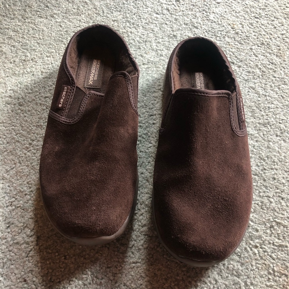 Skechers Goga Max Women’s Brown Slip-On Shoes
